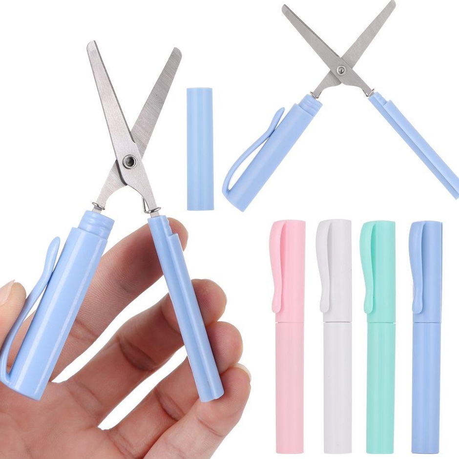 

Laku Keras Gunting Portabel Portable Scissors Gunting bentuk pulpen Gunting bentuk pen gunting lipat