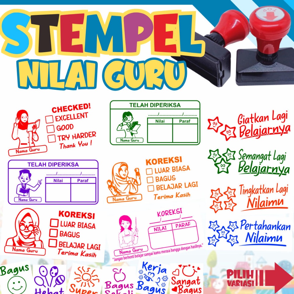 

Buruan Serbu Stempel Nilai Guru Penilaian Koreksi Checked