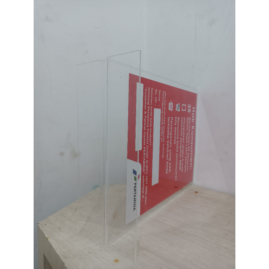 Kertas Hak Konsumen 3S Spbu Pertamina