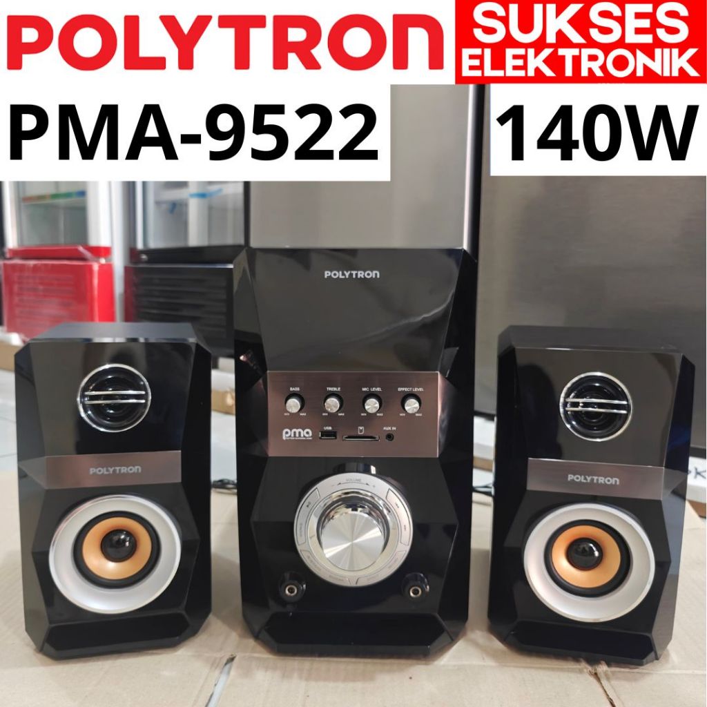 SPEAKER POLYTRON PMA-9522 MULTIMEDIA SALON AKTIF BLUETOOTH MP3 MEMORY USB