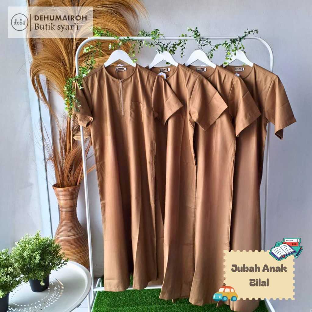 Jubah Anak Bilal / Jubah Anak Laki - Laki / Gamis Anak Laki-laki / Jubah Anak Lengan Pendek