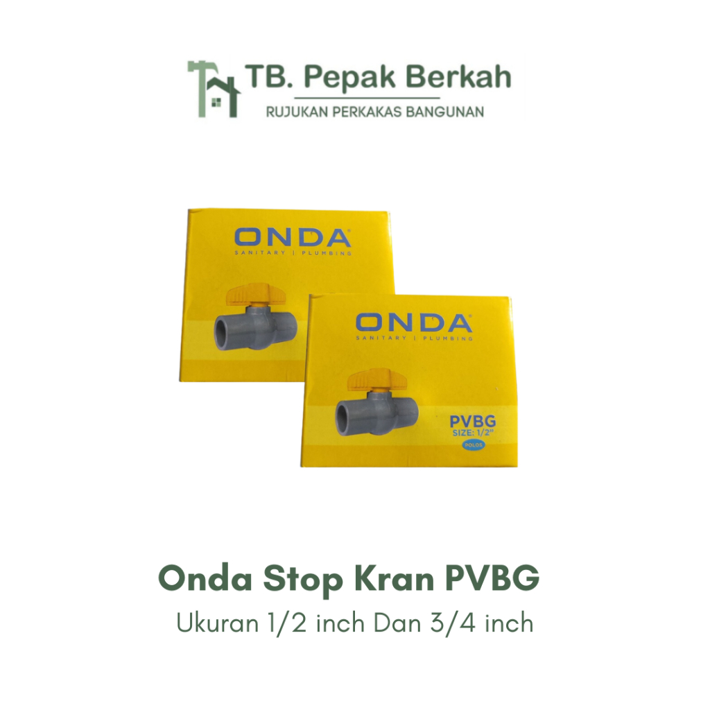 Stop Kran Onda Ballvalve Onda PVC PVBG
