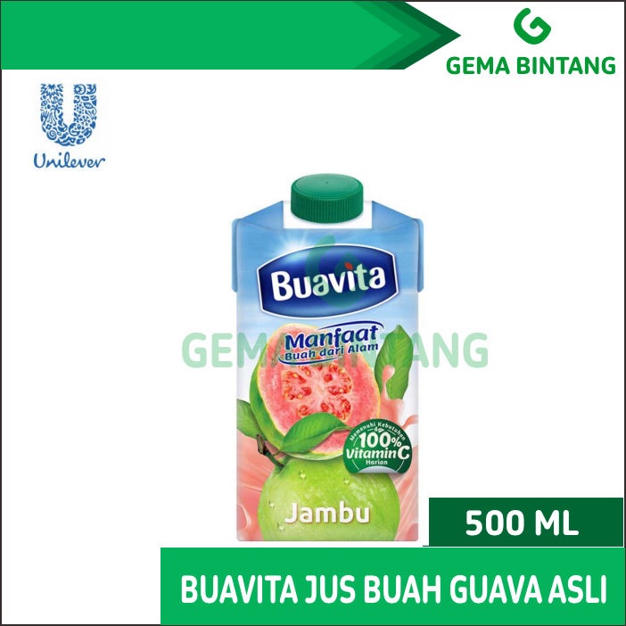 

Buavita Jus Jambu Guava Juice Buah Asli 500ml