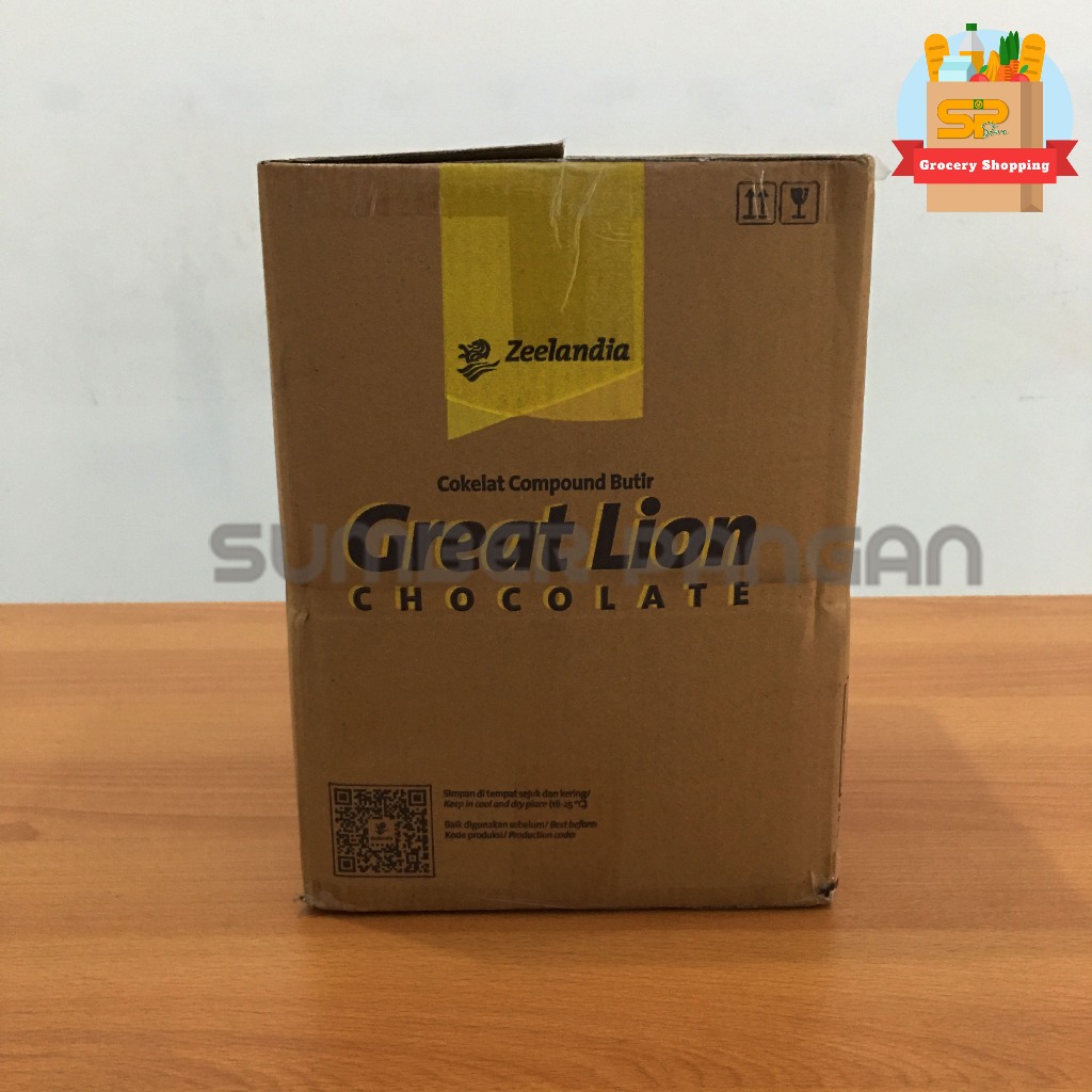 

Great Lion Chocolate Sprinkles 12,5 Kg/ Meises Cokelat Great Lion / Meses Coklat / Cokelat tabur 12,5 Kg