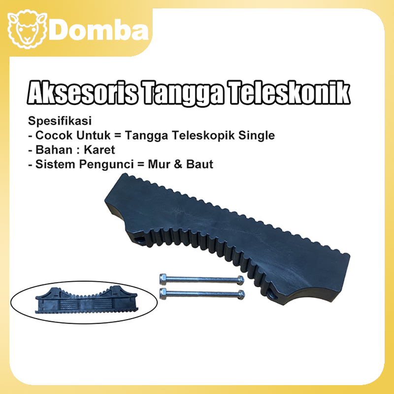 Karet Anti Slip Tangga Teleskopik Tunggal Karet Tangga Teleskopik