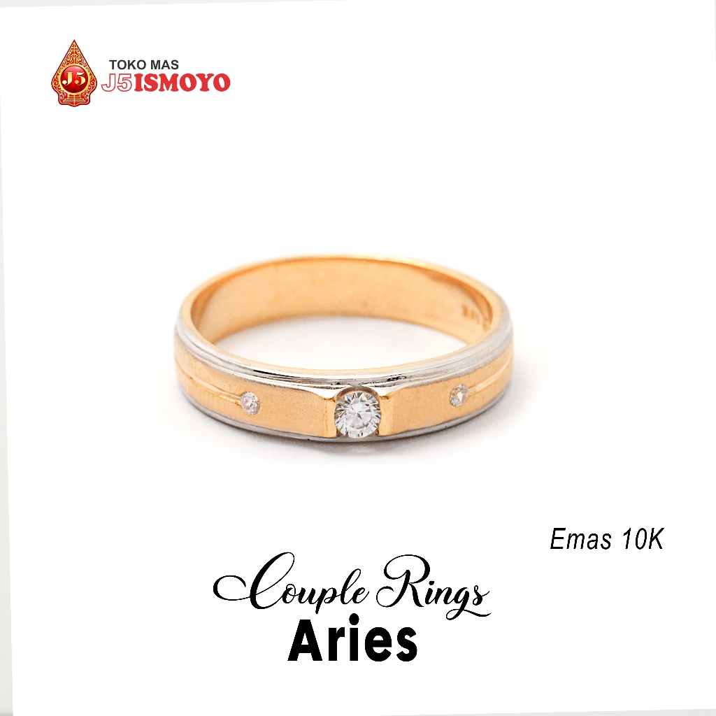 Cincin Emas Aries (Bisa buat wedding) TM J5 Ismoyo