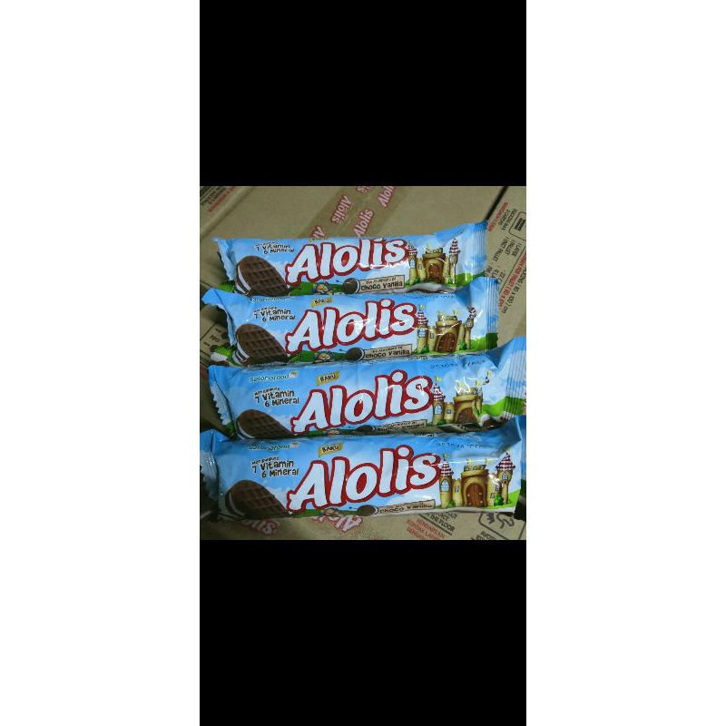 

PROMO KARTON BISKUIT ALOLIS 24 PCS alolis double choco choco vanila DOLBIS