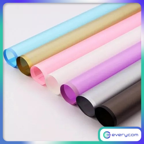 

[20 Lembar] Kertas Buket Bunga Warna Transparan / Flower Wrapping Paper Matt List / Cellophane Matt List