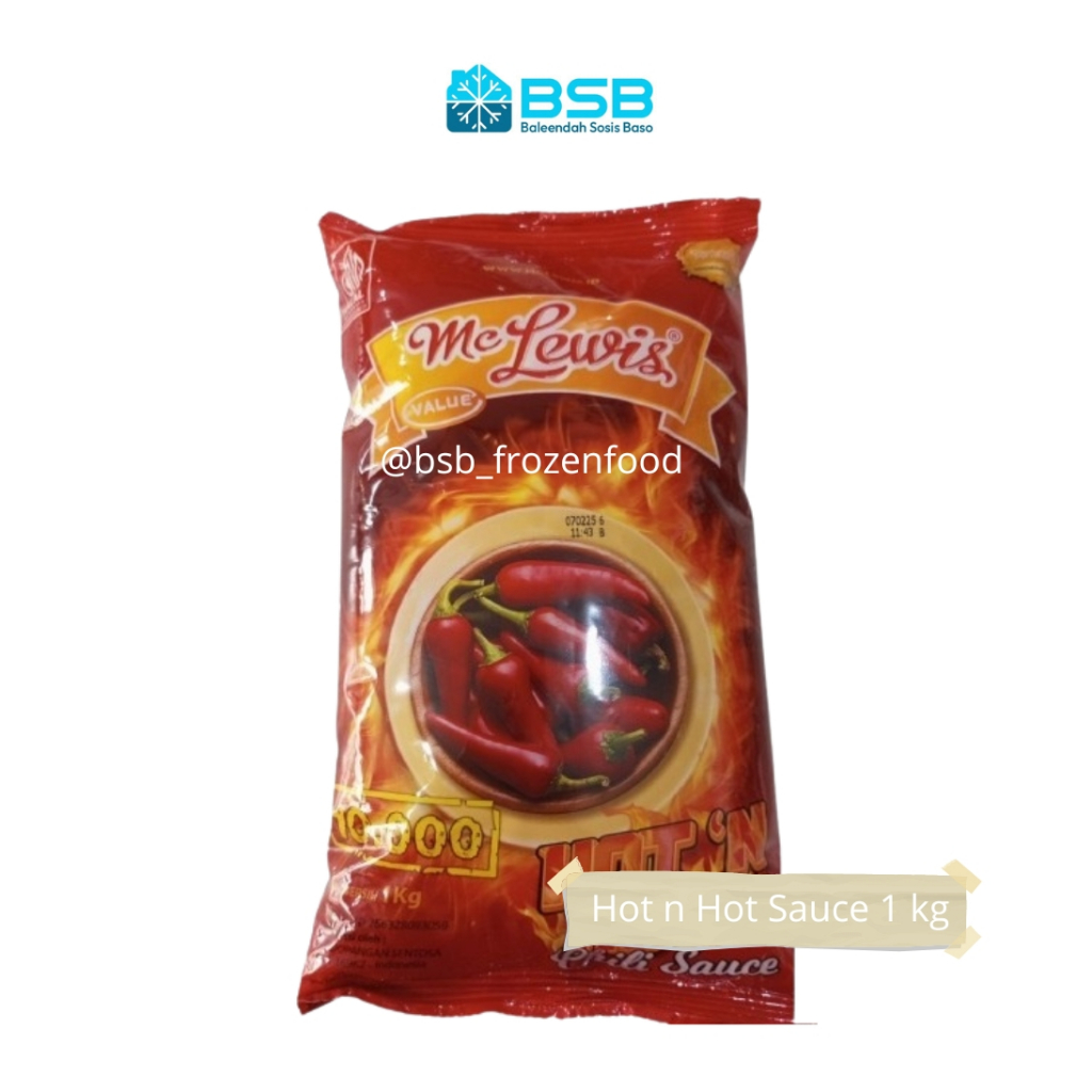 

McLewis Hot n Hot Chilli Sauce 1 kg Mc Lewis Saus Cabai Ekstra Pedas