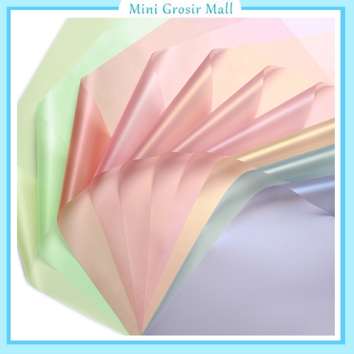 

Flower Wrapping Paper Kertas Buket Bunga Polos Korea Cellophane Waterproof Fullcolor transparent KB6198