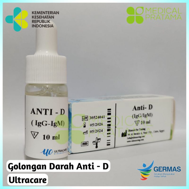 golongan darah per Vial Anti - D Ultracare