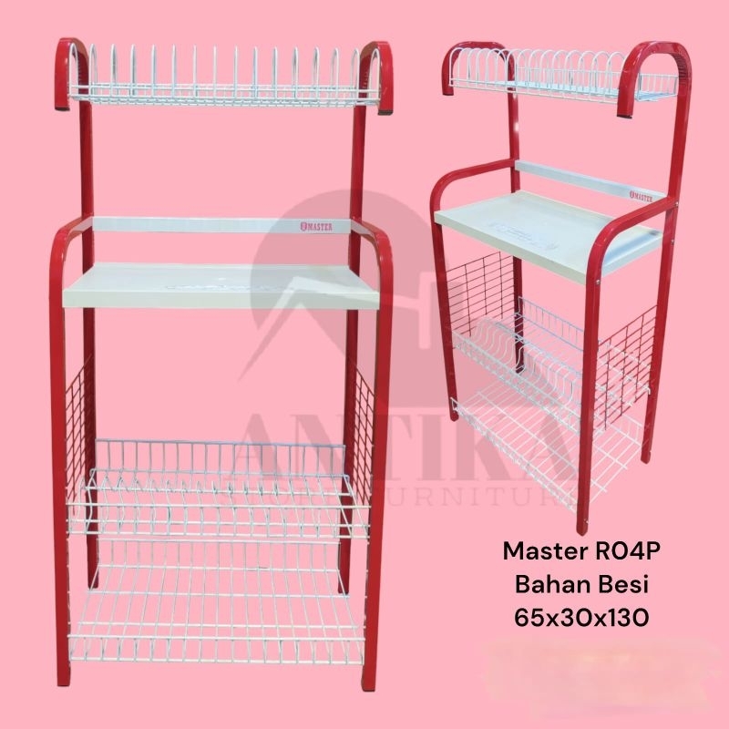 Rak + Rak Piring + Rak Dapur + Rak Serbaguna + Rak Master R04 P (pre Order)
