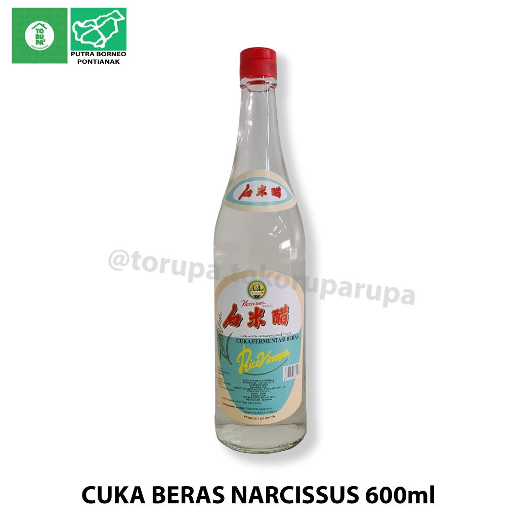 

Cuka Beras Botol Kaca 600ml / Narcissus Rice Vinegar / Bumbu Masak Fermentasi Botol Kaca