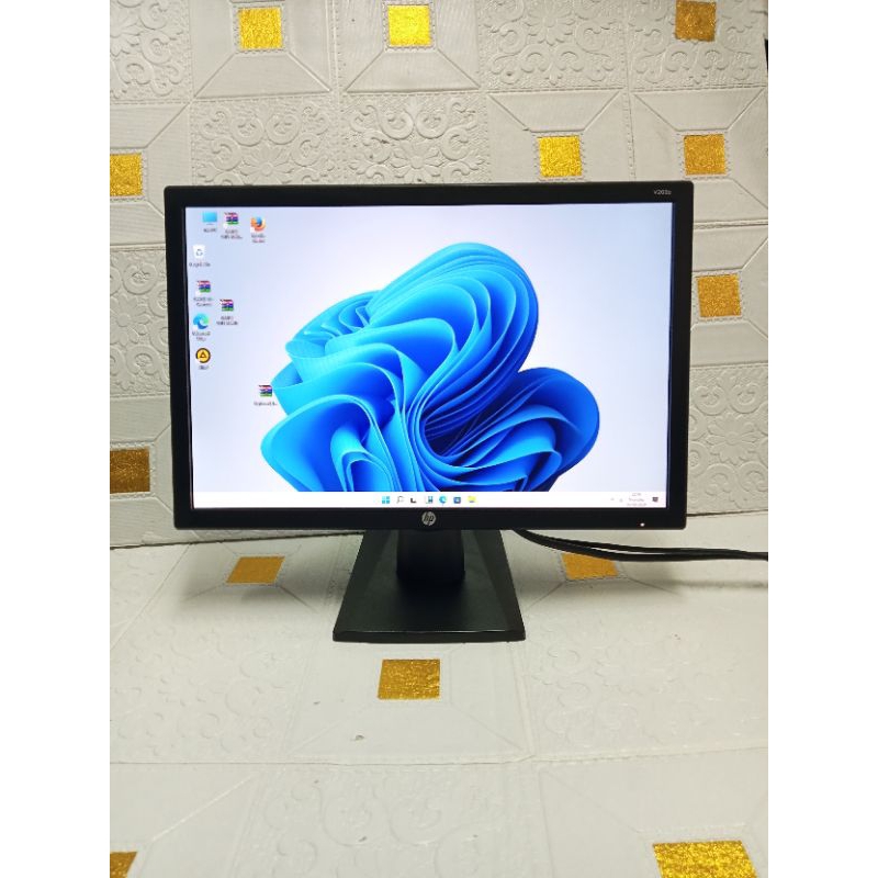 OBRAL MONITOR LED HP 20 INICIH MULUS LIKE NEW LENGKAP KABEL MODEL V203P