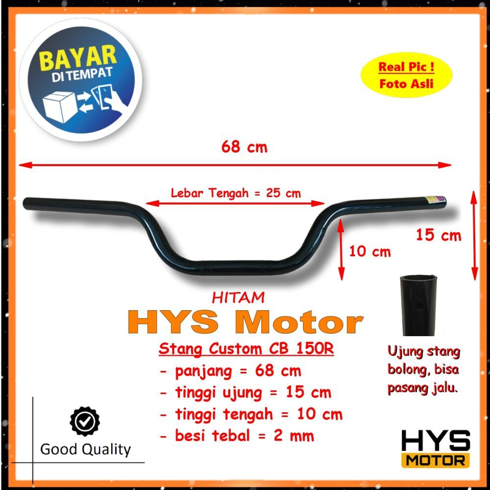 HYS Stang Stir Motor Variasi CB 150R CB150R - Setang Setir Custom Universal Ninja Beat Street Vixion