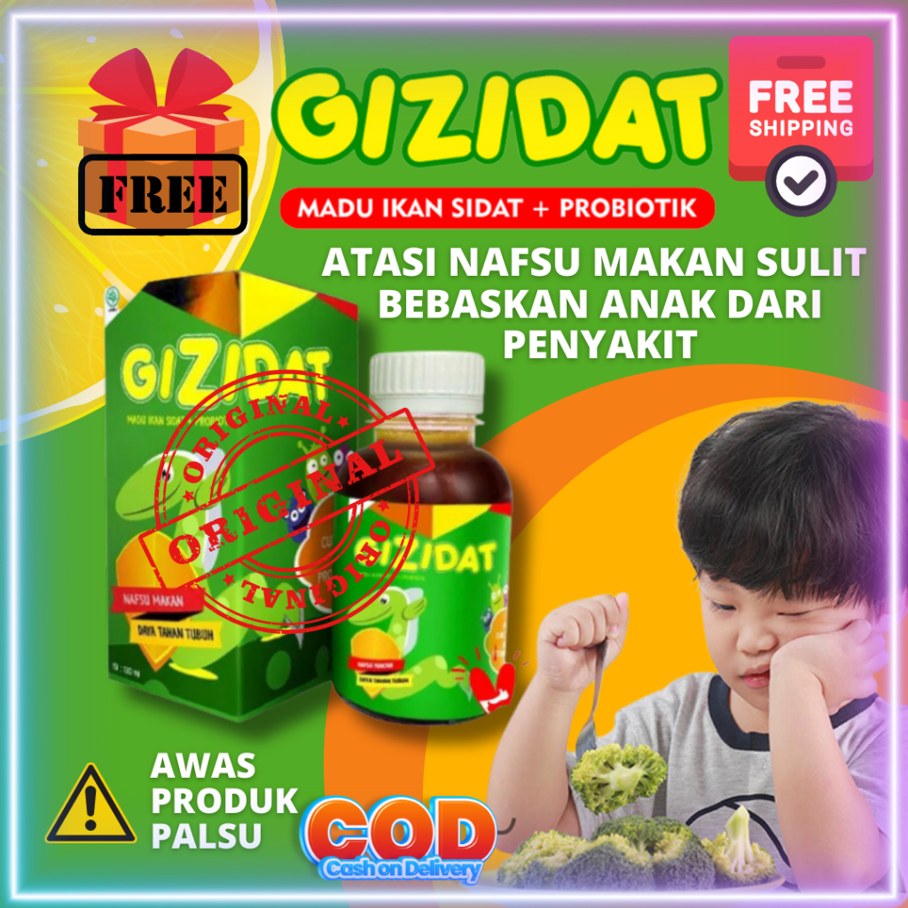 

Gizidat Madu Ikan Sidat Untuk Penambah Nafsu Makan Anak dan Peanambah Berat Badan