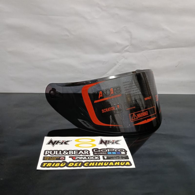 VISOR HELM NHK RX9 HANDRAB + STIKER | SPOILER HELM NHK RX9 | KACA HELM GM RACE PRO