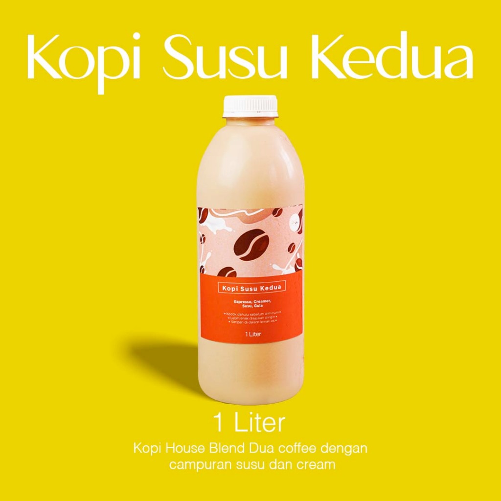 

Minuman Botol Kopi Susu Kedua Dua Coffee 1 liter