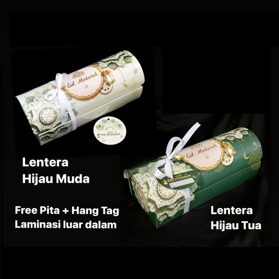 

(5 Pcs)Dus Kue Bolu Gulung Box Roll Cake Kotak Toples 800 Ml Isi 2 Motif Lentera Lebaran 30x10x9