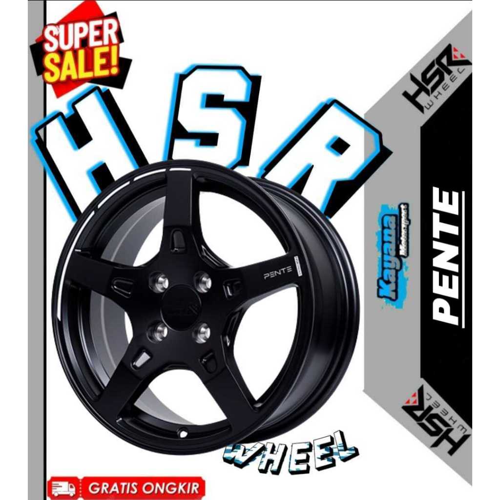 Velg Hsr Wheel Pente R15 Pelek Racing Palang 5 Brio Agya Sigra Sirion Vios