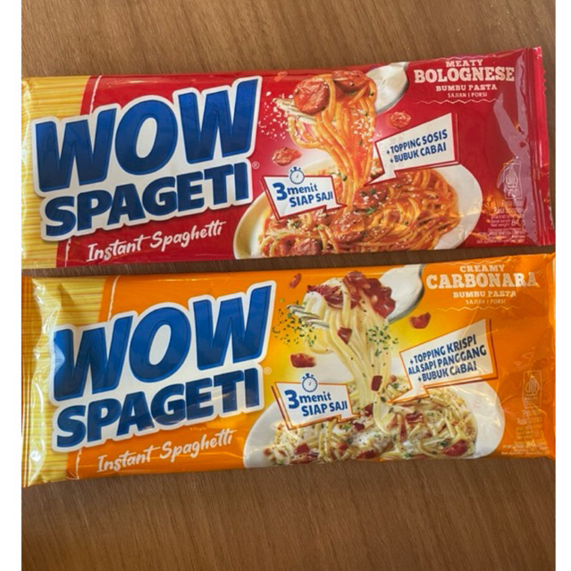 

WOW Spaghetti mie WOW spageti MAYORA Instan/sameday