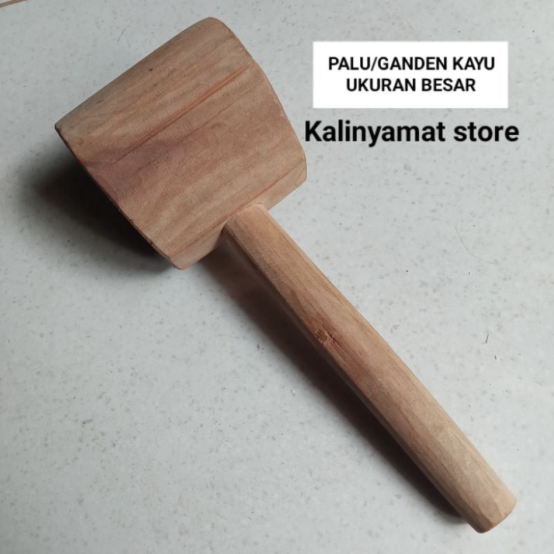 PALU/GANDEN KAYU PAHAT UKIR UKURAN BESAR