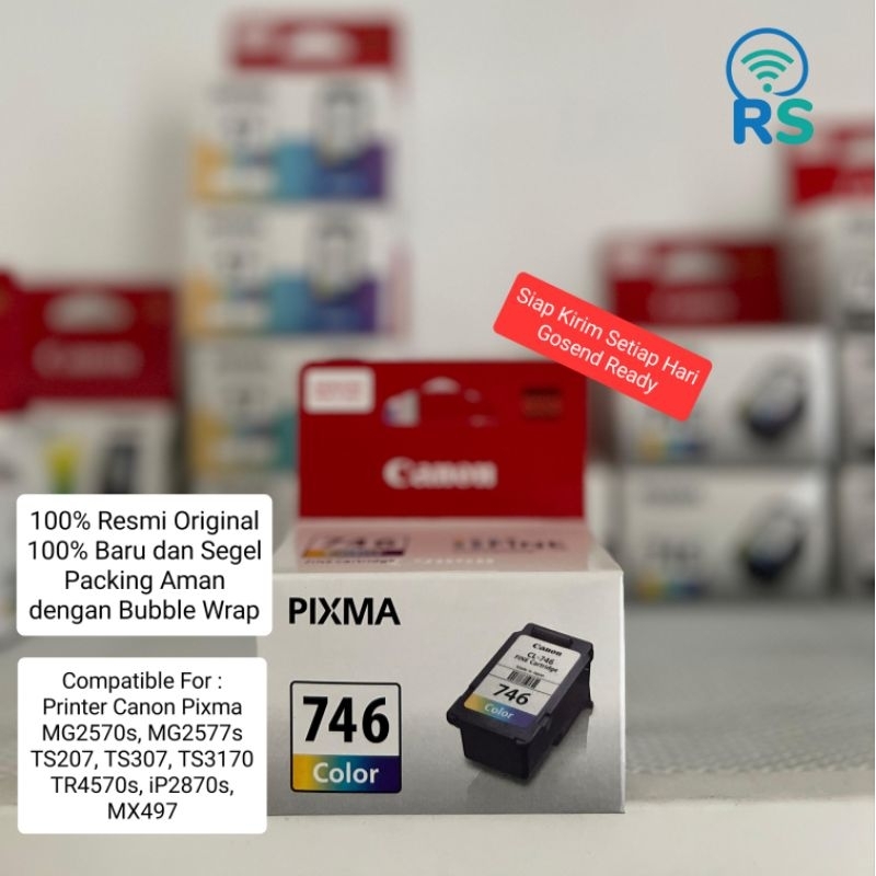 CANON CL746 Color Cartridge Tricolor 746 ORIGINAL Printer Pixma MG2570 IP2870 TS207 TS307 MG2777s