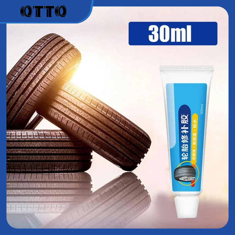 30ML 60ML  Lem Perbaikan Ban Mobil  Lem Perbaikan Kuat  Segel Tusukan Ban Universal Hitam Karet Luna