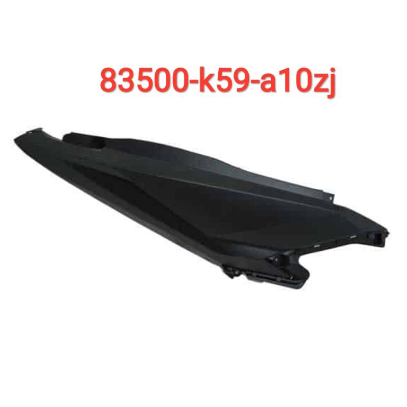 Cover Body Kanan Hitam Doff  Vario 125 eSP & Vario 150 eSP original 83500-k59-a10zj