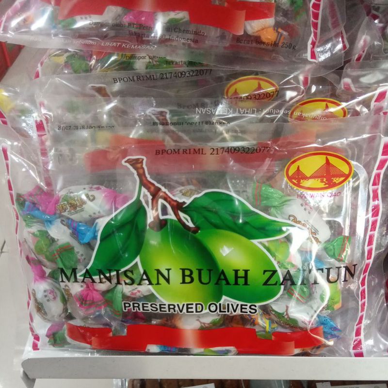 

Manisan Buah Zaitun berat bersih250gr