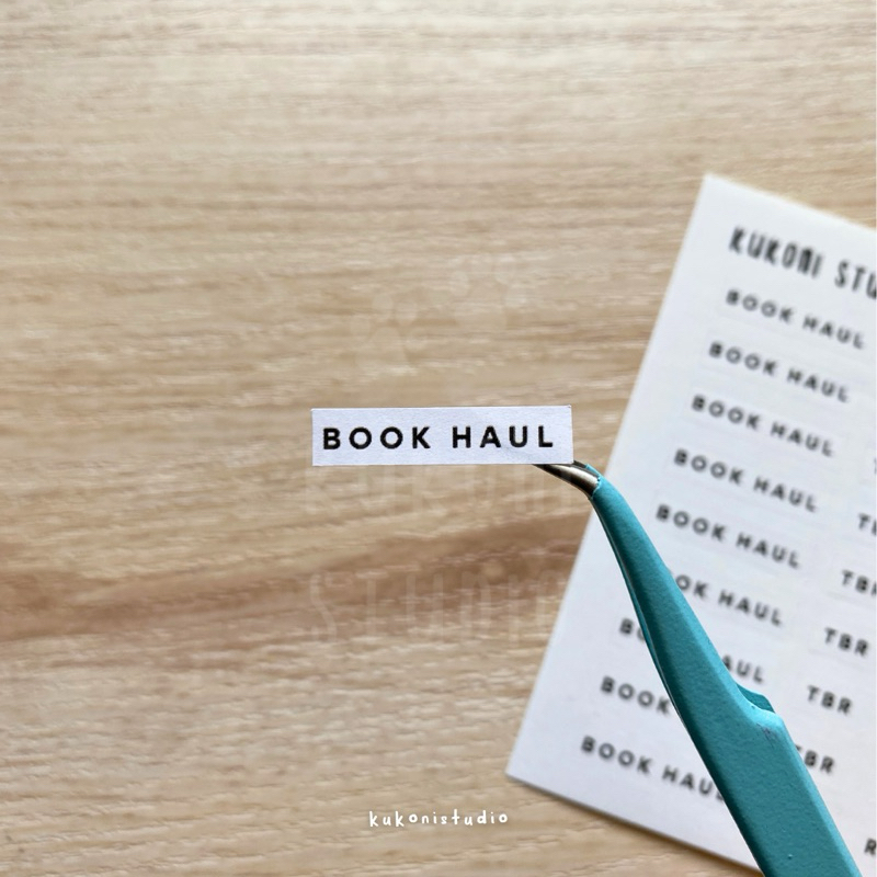 

Bookish Stickers | Book Haul, TBR, Read | Kukoni Studio