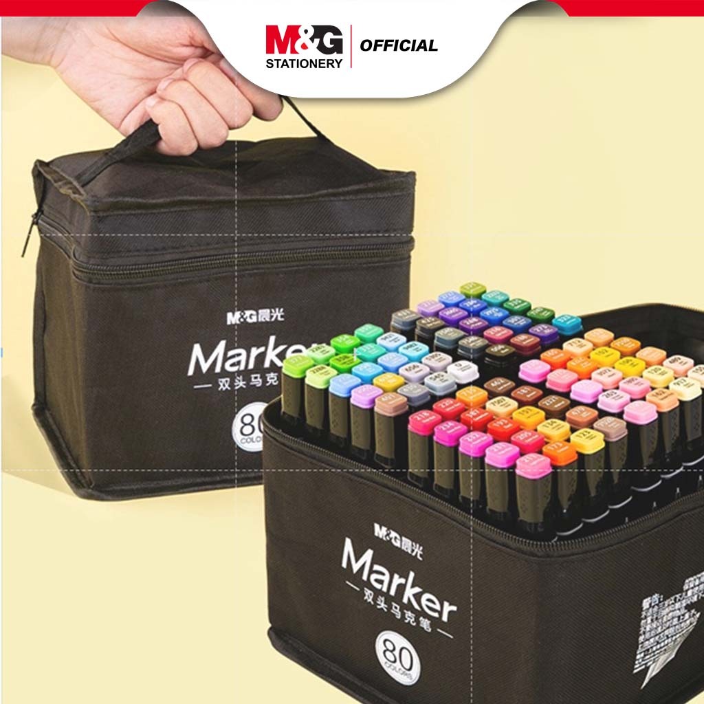 

M&G Double-tip Square Art Marker 30 & 40 Colors
