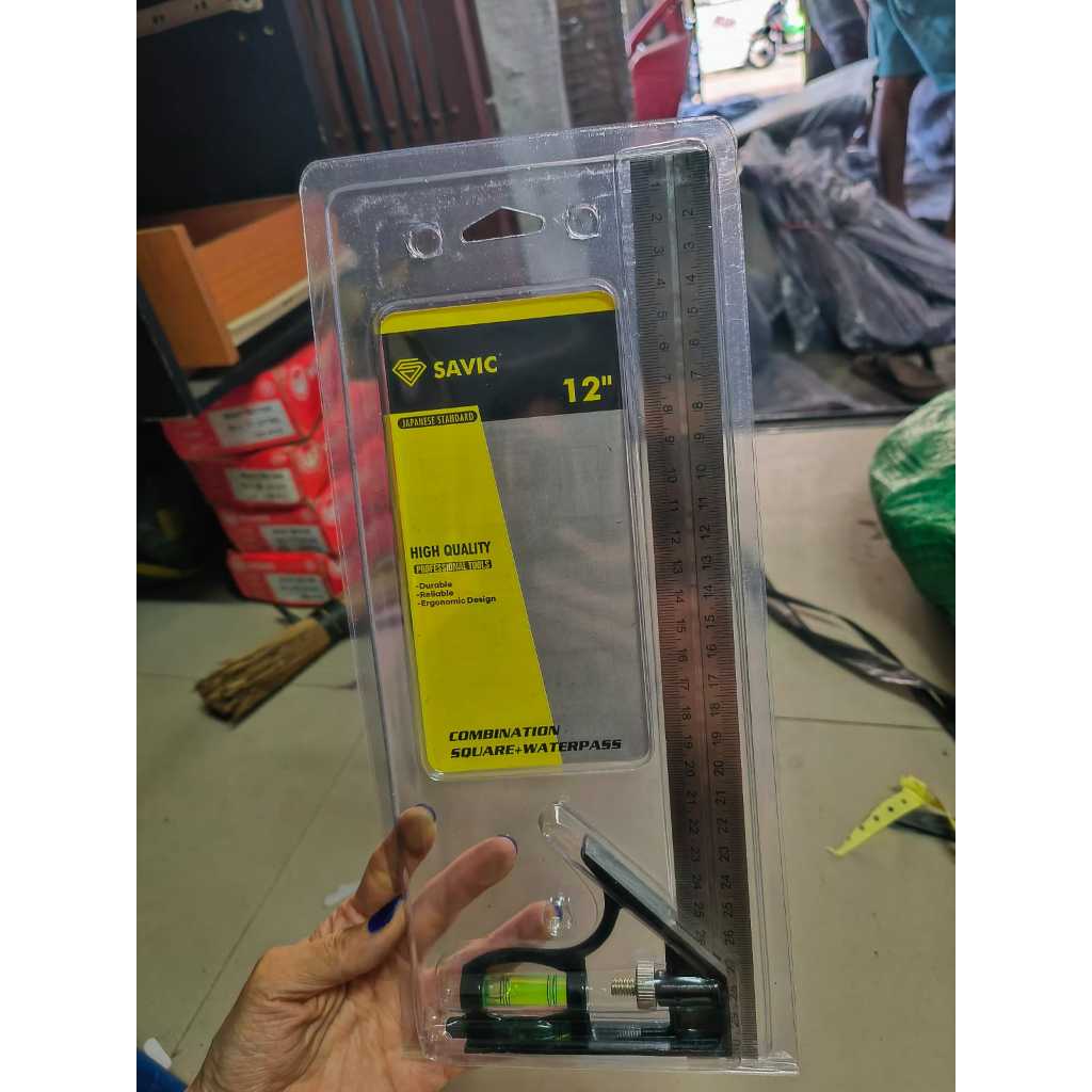 

Pengaris siku Siku tukang waterpass 12”
