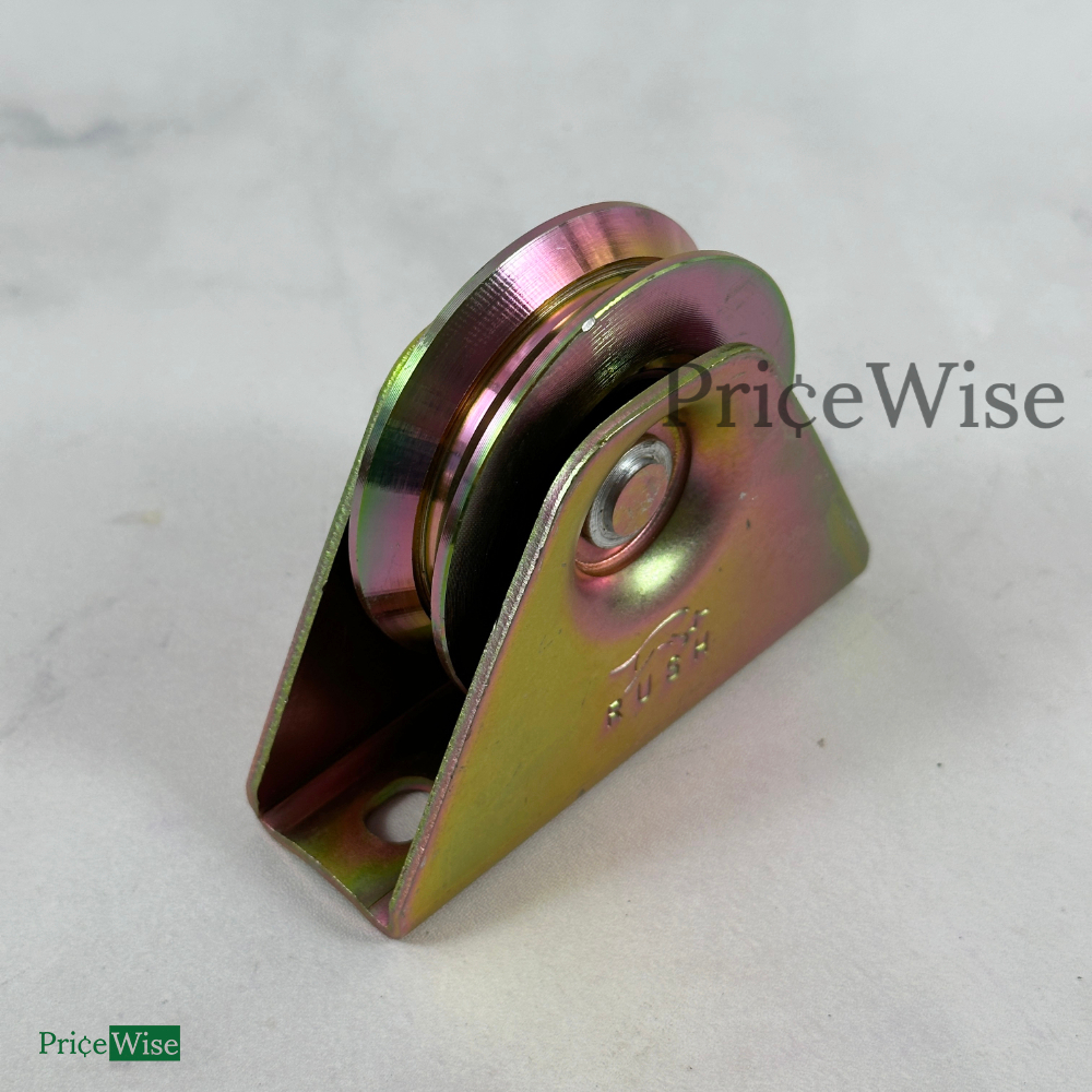 Roda Bubut U V 3 inch 8 cm Lengkung Siku / Roda Rel Pagar Besi Bulat