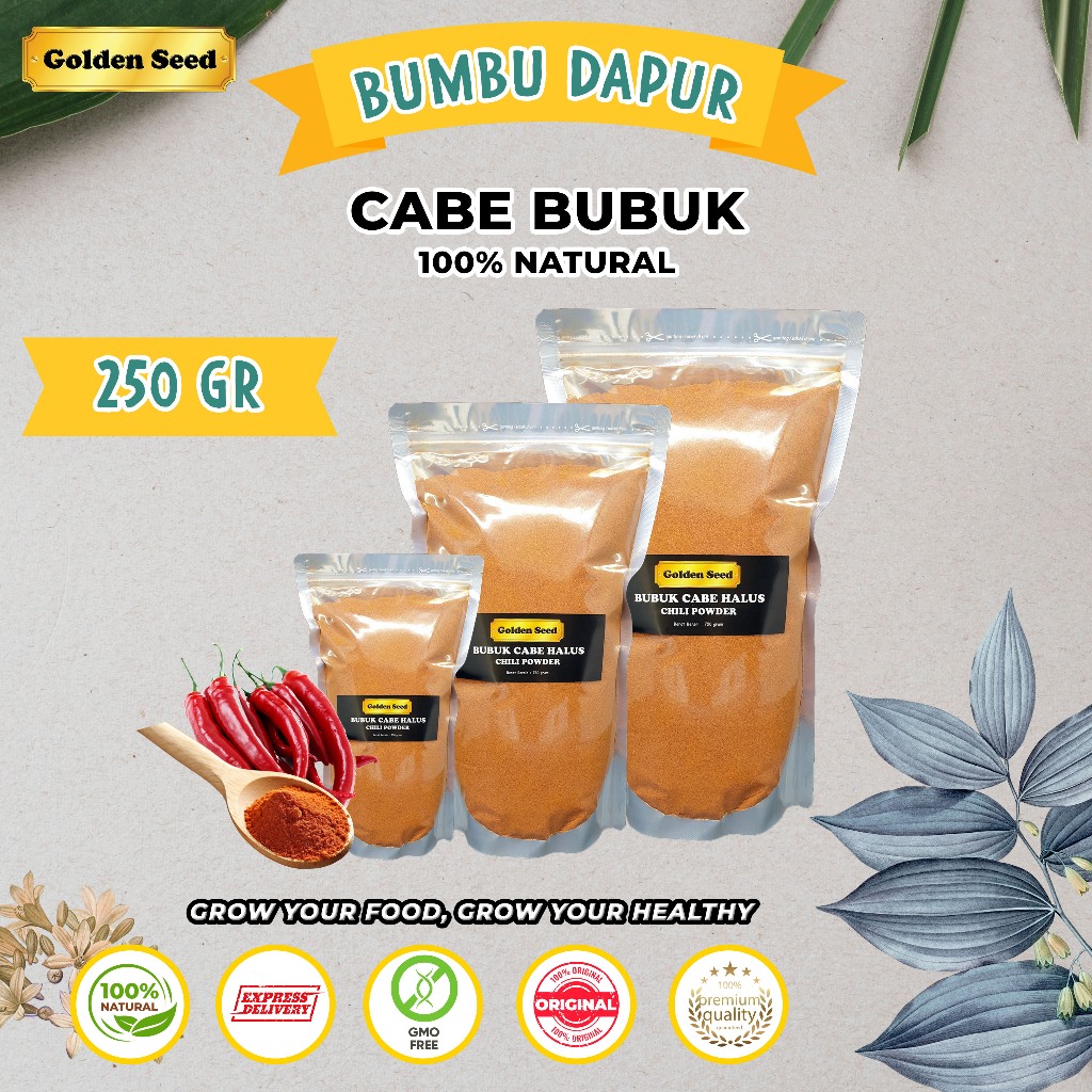 

CABE BUBUK HALUS 250 GRAM PREMIUM LOKAL ASLI 100% - CHILI POWDER 250 GR