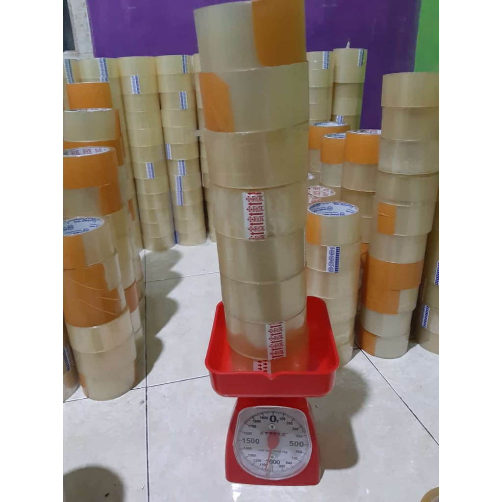 

lakban kiloan murah 45,48mmx90 yard ,100 yard masih gres