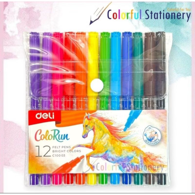 

Spidol Deli Warna C10003 isi 12 pcs