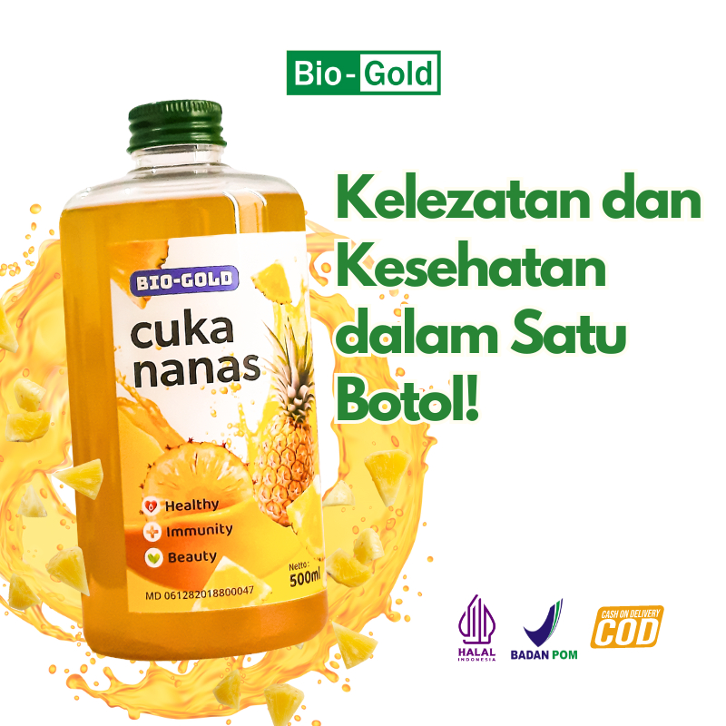 

Bio Gold Cuka Nanas Organik 500 ml Kontrol Gula Darah & Dukung Kesehatan Kulit