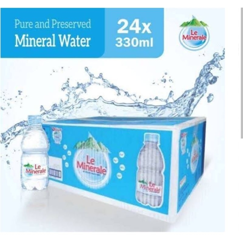 

Le Minerale Botol 330 ml Air Mineral dus isi 24