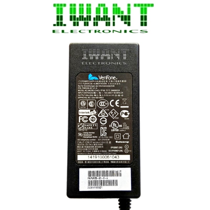 ADAPTOR 9V 4A VERIFONE ADAPTOR 9.3V 4A INPUT 100-240V AC PSU POWER ADAPTOR POWER SUPPLY 9 VOLT 4 AMP