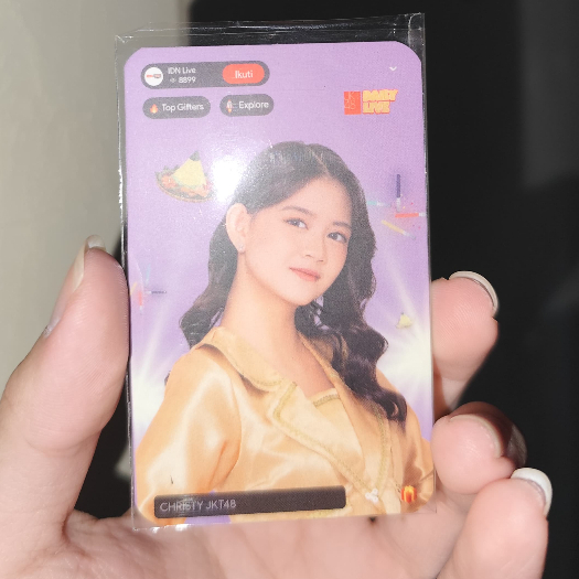 Photocard benefit IDN Live Angelina Christy Official