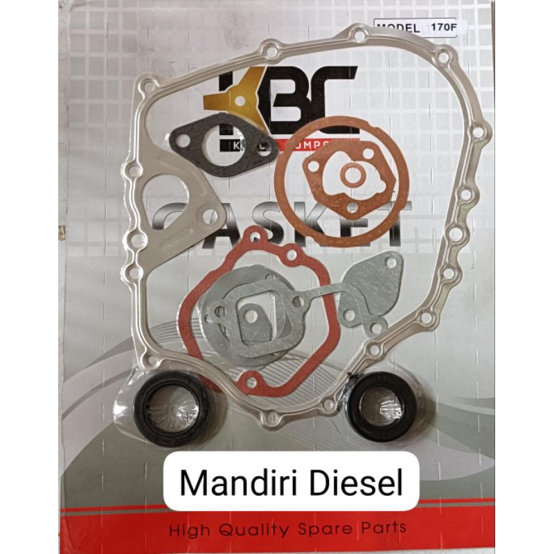 170F paking set / gasket kit untuk mesin KAMA type 170F