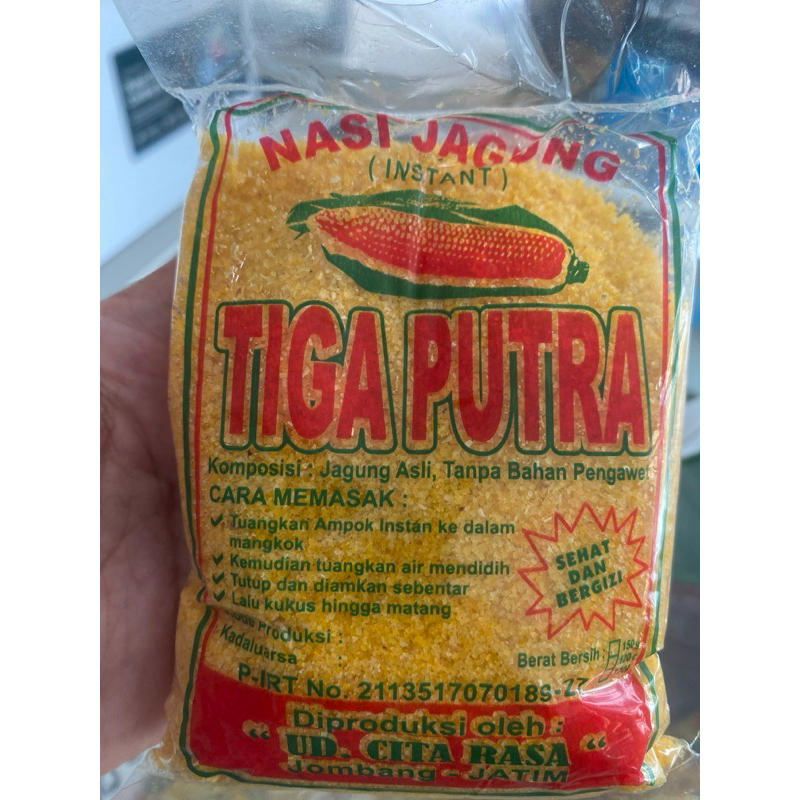 

nasi jagung merk tiga putra