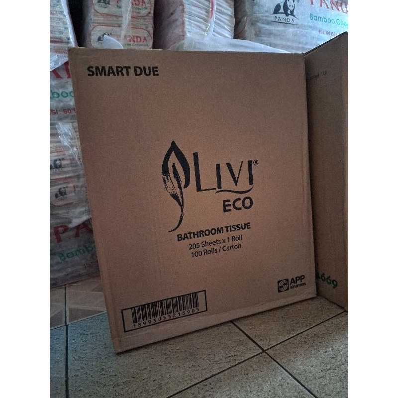 Tissue LIVI ROLL SMART DUE TOILET Gulung 1 Dus 100roll/Tissue Gulung Toilet