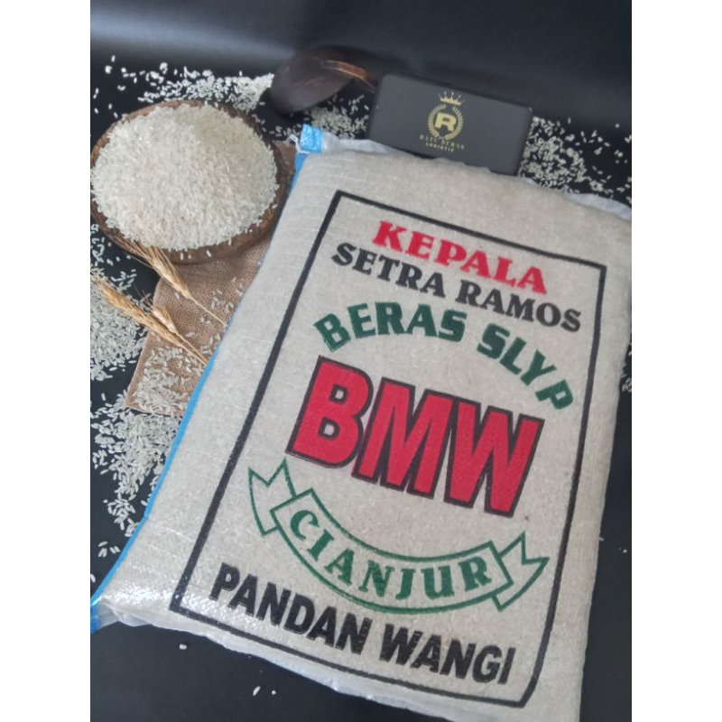 

BERAS CAP BMW/ROJOLELE/BUNGA 15 KG BERAS PUTIH SUPER