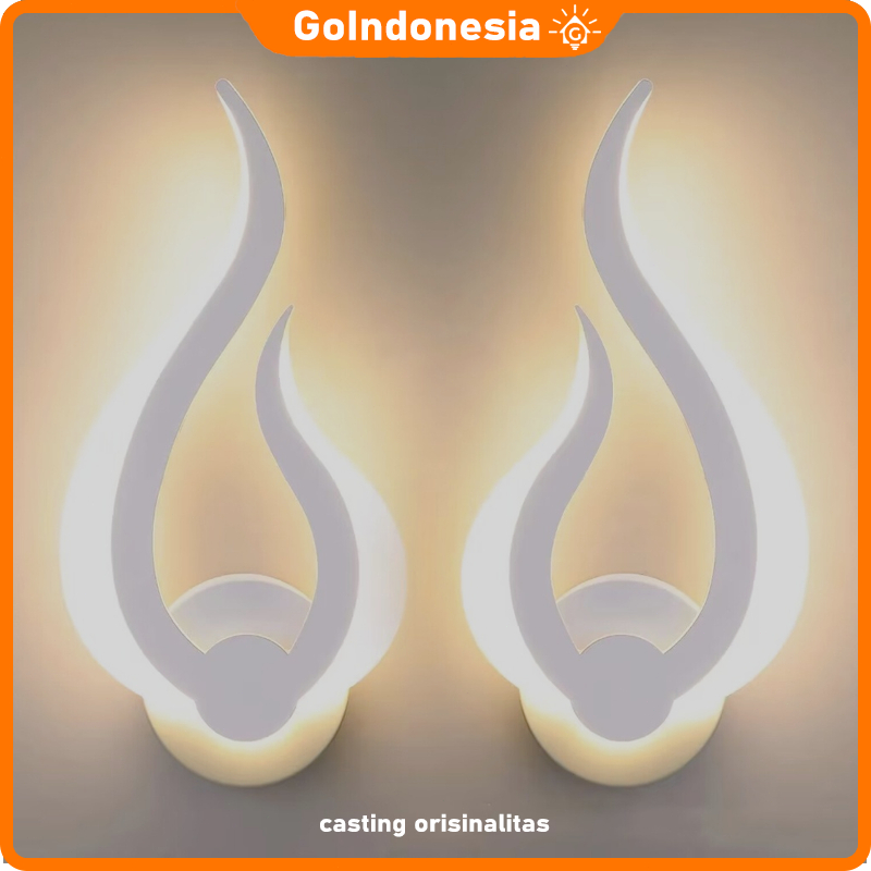 GOINDONESIA Lampu dinding kamar tidur modern tempel aesthetic lampu tembok ruang tamu hias dinding