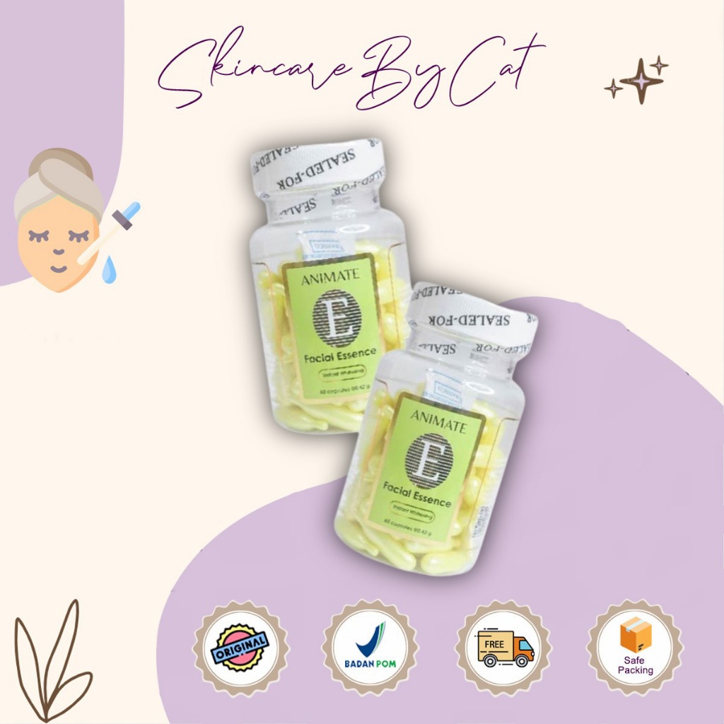 ANIMATE SERUM WAJAH ISI 60 - SERUM VITAMIN E ANIMATE USA / FACIAL ESSENCE / SERUM WAJAH