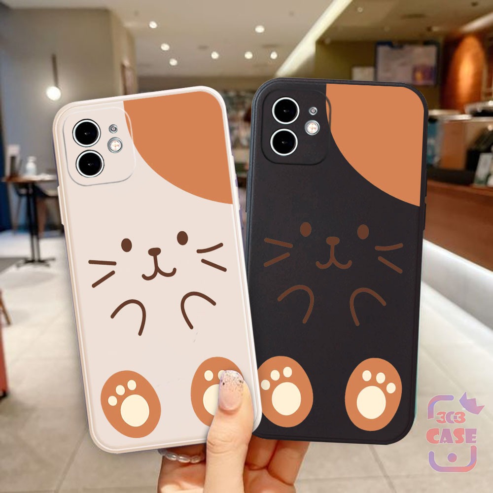 case macaron "ORANGE CAT" compatible for Infinix HOT20PLAY/NOTE12i2022/NOTE30PRO/GT10PRO/HOT 9 PLAY/