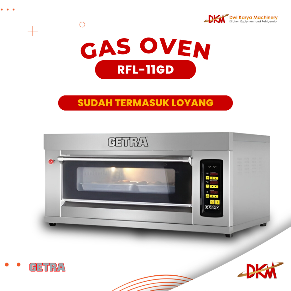 Gas Baking Oven Digital Getra RFL-11GD/Oven Gas Digital Getra RFL 11GD/ Oven Gas Roti/ Oven Bakery