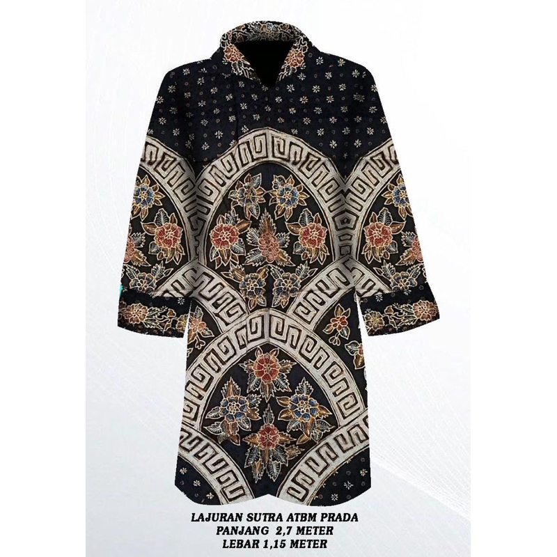 Kain batik tulis sutra atbm prada lajuran wanita 100% asli tulis original SL125